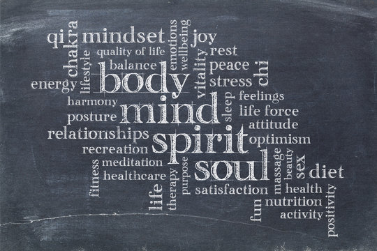 Body Mind Soul Typography